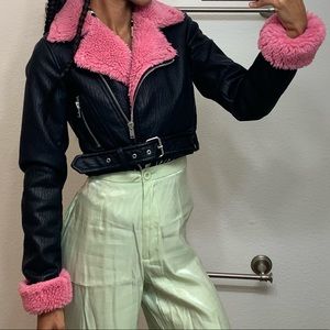 Dollskill - Current Mood Crop Moto Jacket